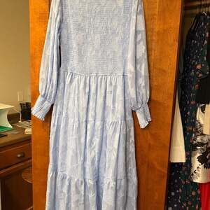 Fashion XL Sundress Women Floral Dress Elegant blue nice